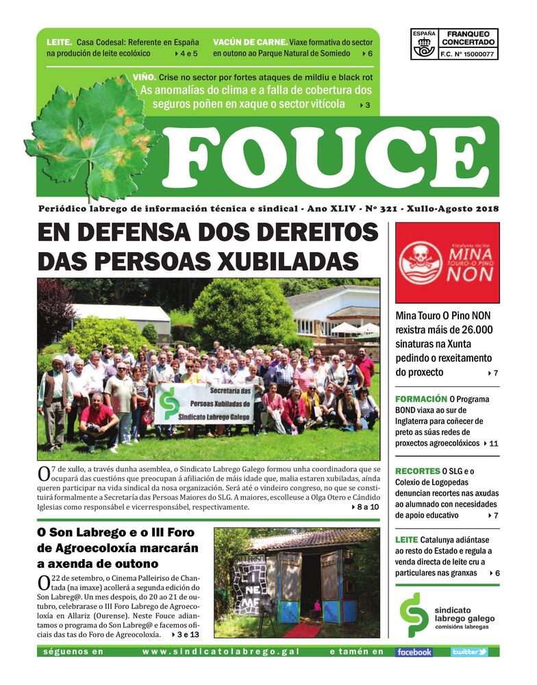 Fouce 321 – Xullo-Agosto 2018