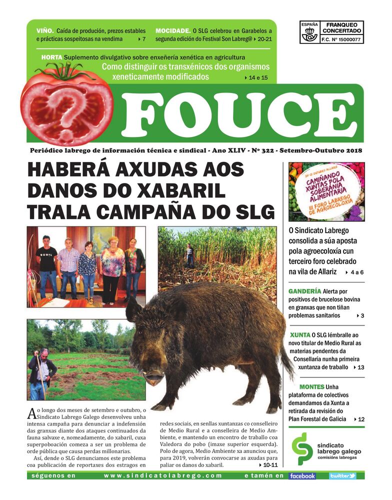 Fouce 322 – Setembro-Outubro 2018