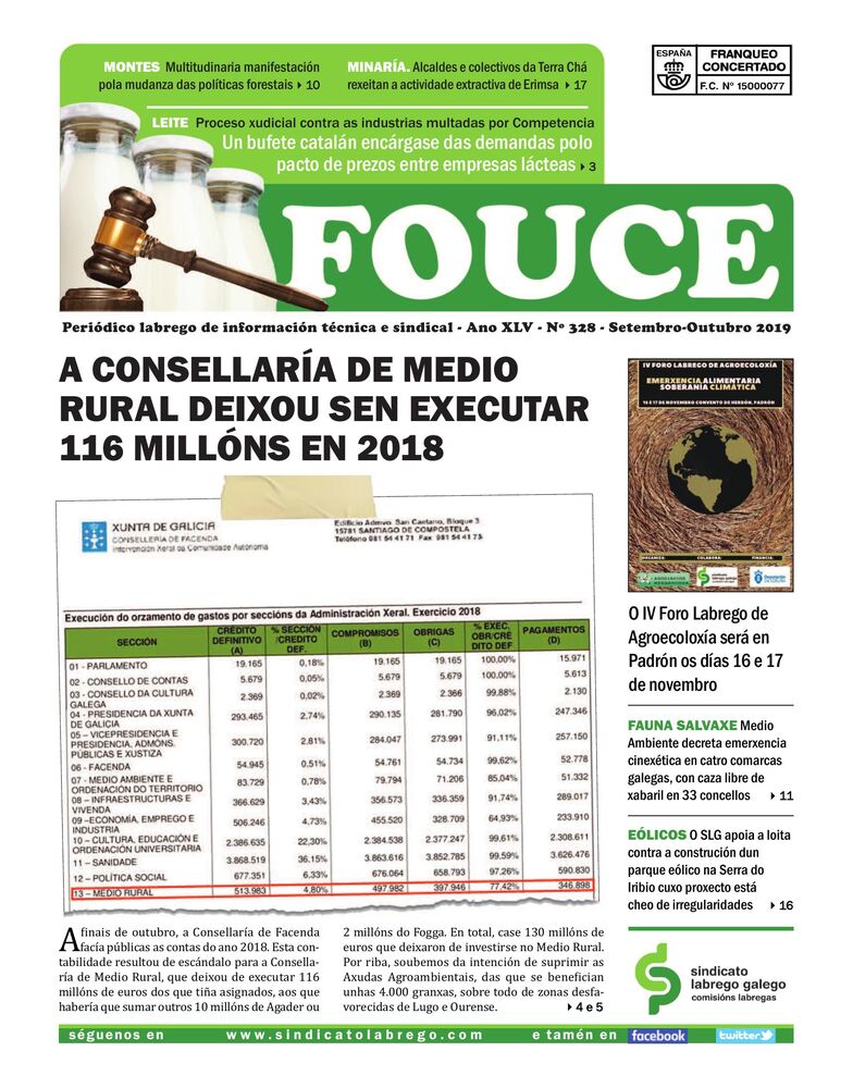 Fouce 328 – Setembro-Outubro 2019