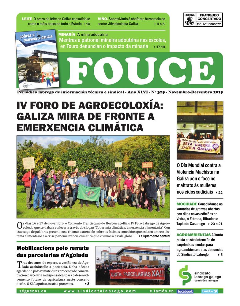 Fouce 329 – Novembro-Decembro 2019