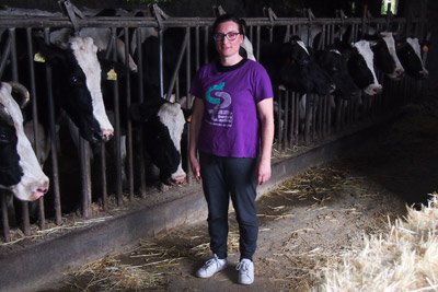 María Ferreiro Curtis. Gandeira de vacún