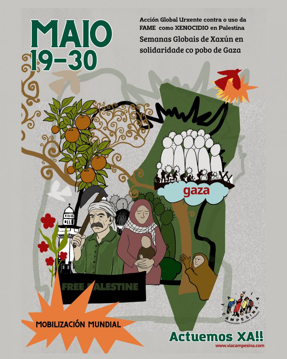 O SLG participará no xaxún convocado polo Comité da Unión de Traballadores Agrícolas de Palestina do 19 ao 30 de maio