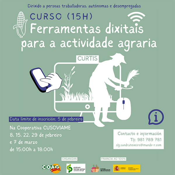 Curso de ferramentas dixitais para a actividade agraria