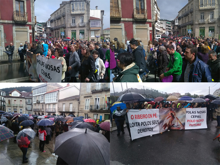 Manifestación Ribeiro