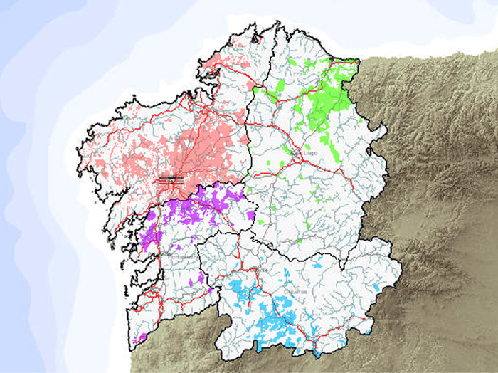 Mapa parcelaria Galiza