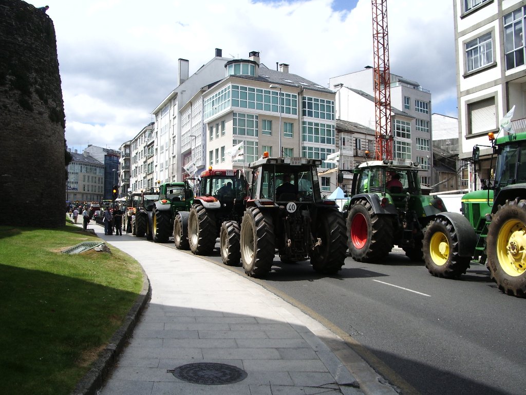 Tractorada a Lugo 13 xullo 2009