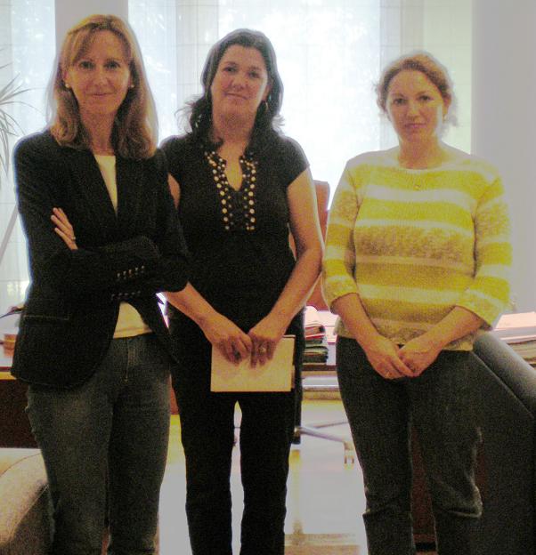 Isabel Vilalba e Ana Eiras coa Secretaria Xeral de Igualdade