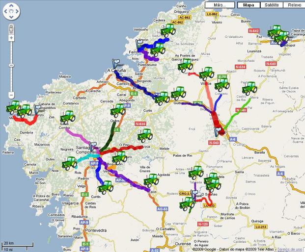 Galiza tomada por tractores