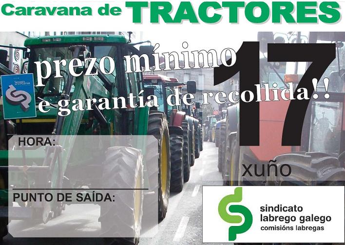 cartaz tractorada 17 de xuño de 2009