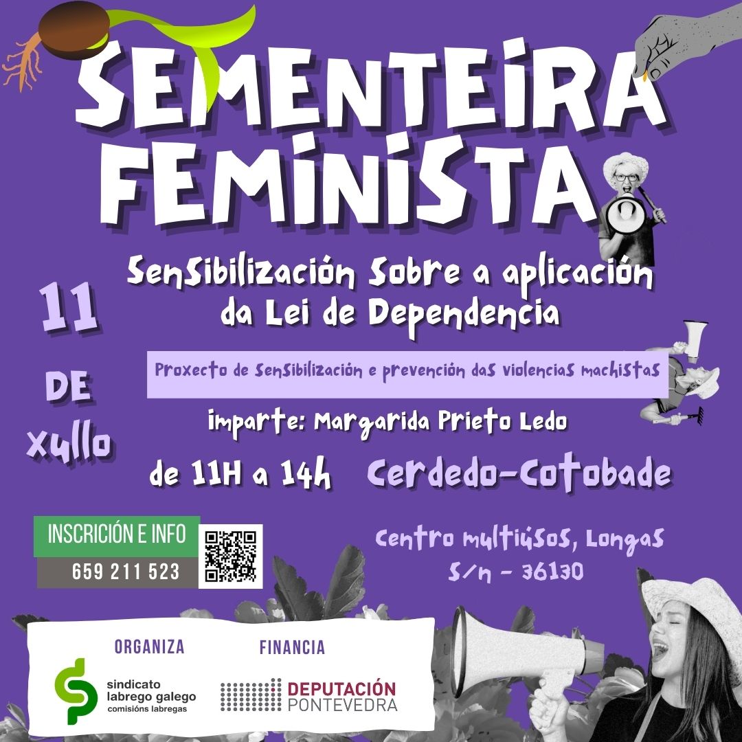 cartaz sementeira feminista 11 de xullo