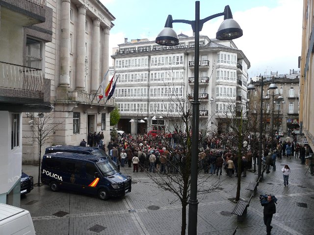 Concentración perante da Subdelegación do Goberno en Lugo – 17/04/2008