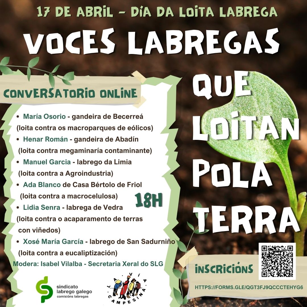 Conversatorio online 17A en conmemoración do Día Internacional das Loitas Labregas