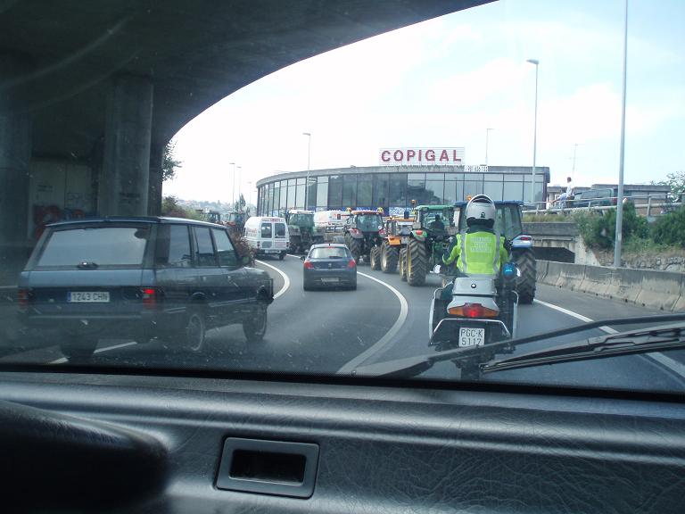 Tractoradas de Ferrol e A Coruña (17/06/2009)