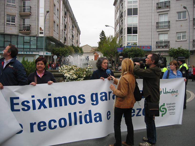 Mobilizacións conxuntas do sector leiteiro (8/05/2009)
