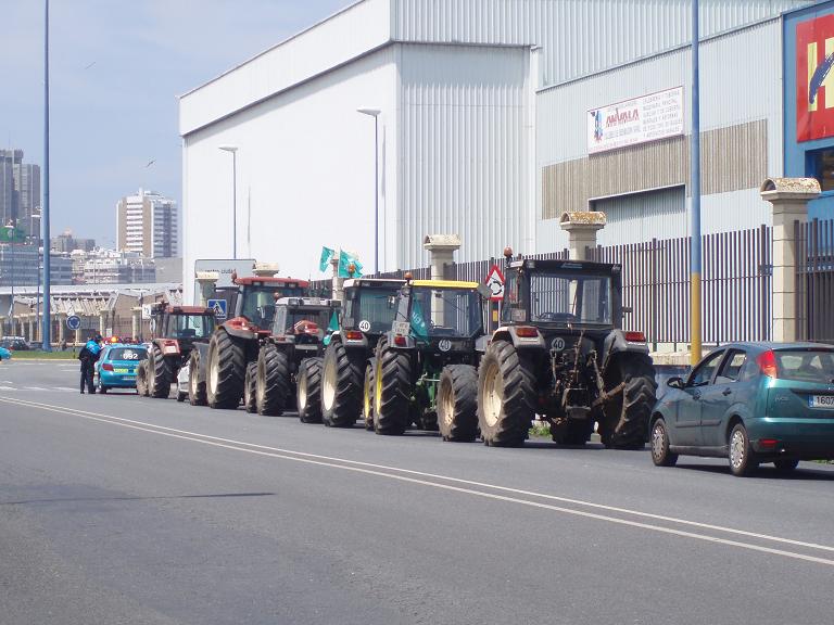 Tractoradas de Ferrol e A Coruña (17/06/2009)