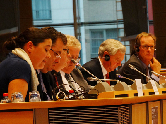 Isabel Vilalba denunciou nunha audiencia do Parlamento Europeo o fracaso das medidas contra a crise leiteira