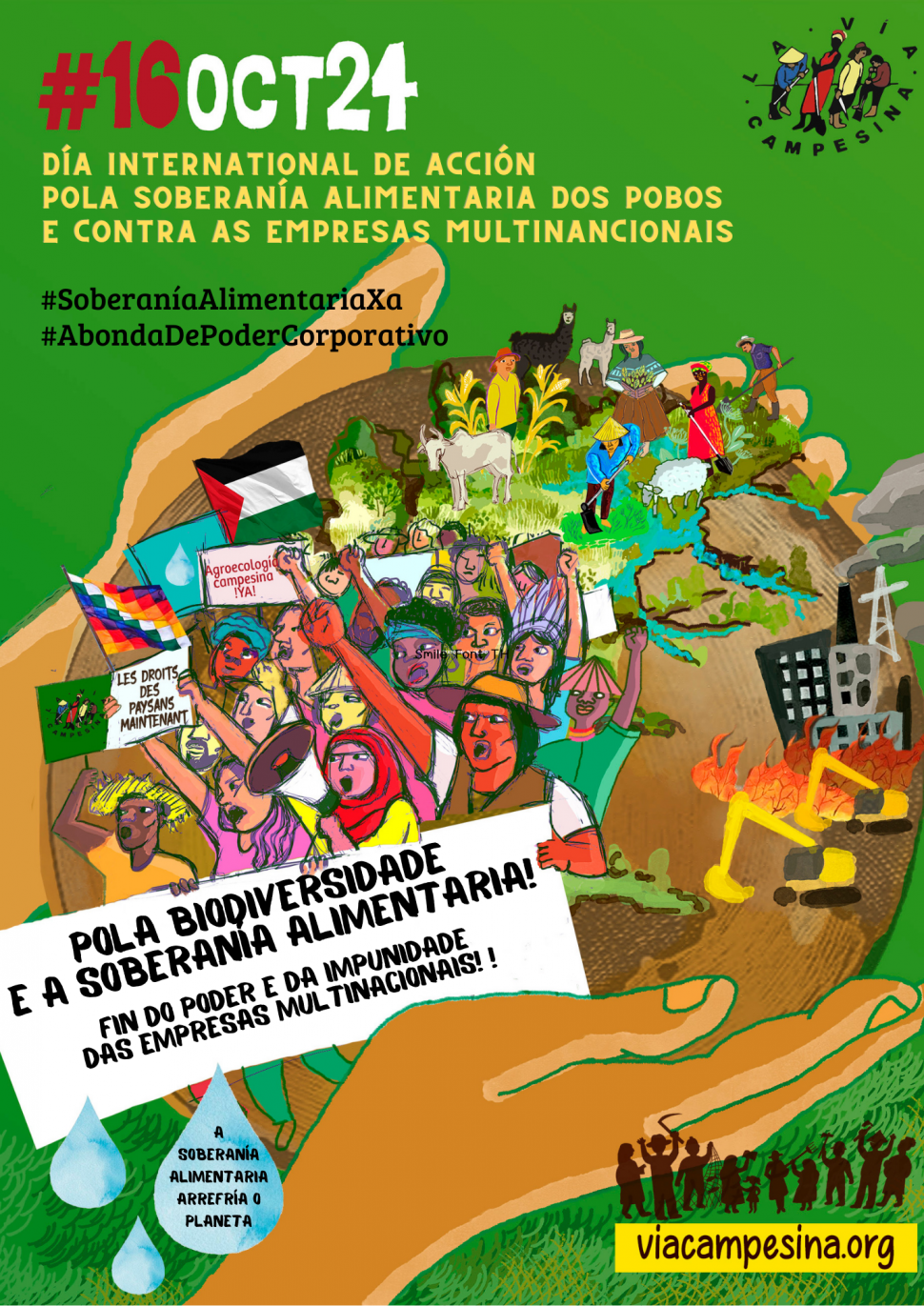 Día Internacional de Acción pola Soberanía Alimentaria dos Pobos contra as empresas transnacionais