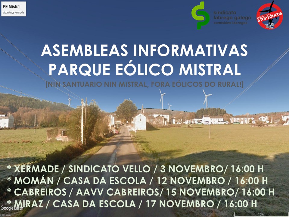 A Terra Chá érguese contra unha nova ameaza eólica: Parque Eólico Mistral