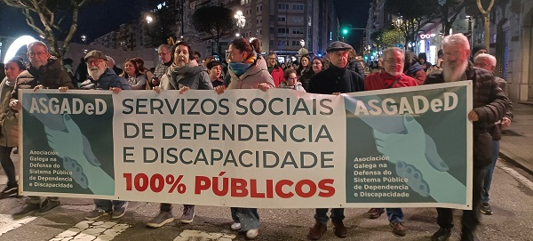 ASGADeD apoia a concentración do luns 10 de febreiro na defensa do sistema público de atención ás persoas dependentes