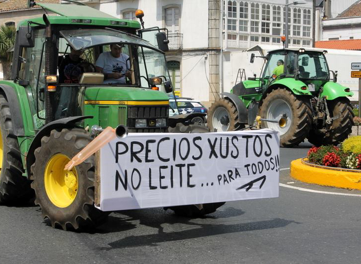 O Deza mobilízase hoxe polo sector lácteo