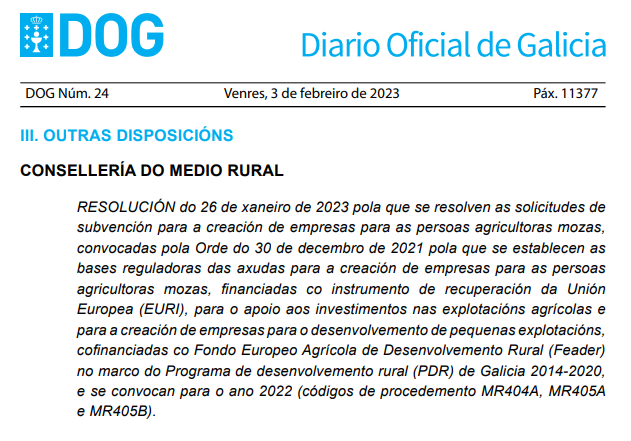 Denunciamos incidencias na tramitación de axudas para persoas agricultoras mozas e demandamos ampliación do prazo