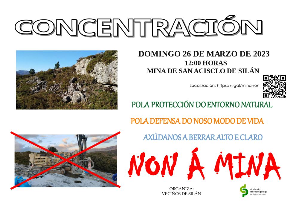 Concentración contra a  mina San Acisclo (Muras)