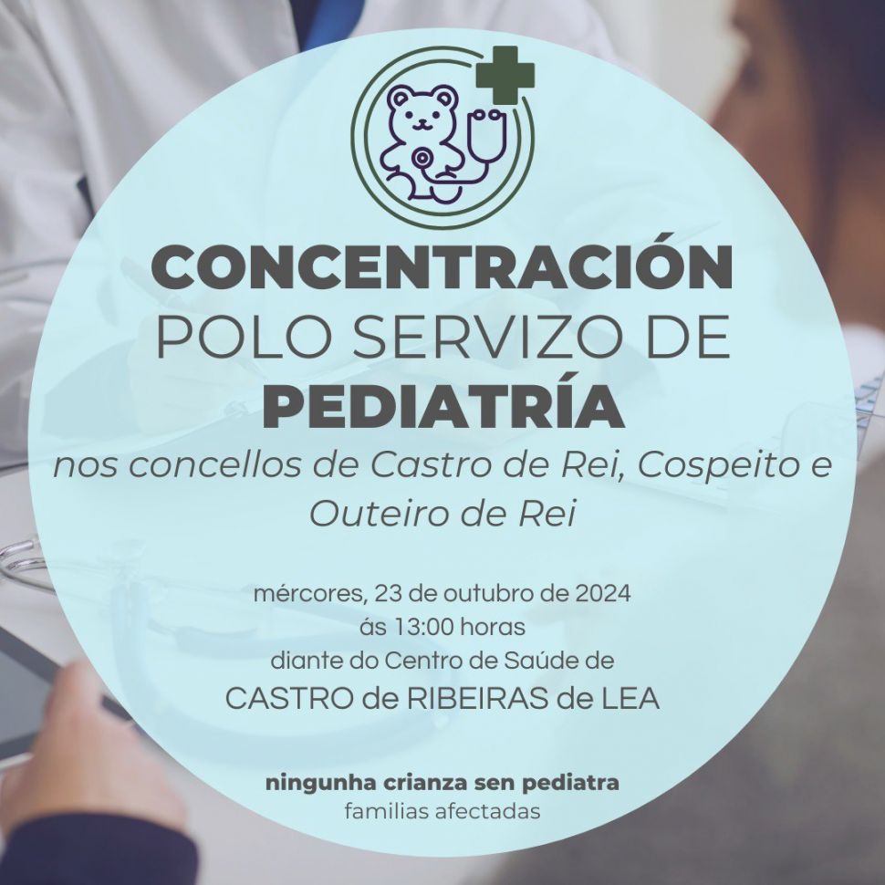 A veciñanza da Terra Chá mobilízase en demanda dun servizo digno de pediatría