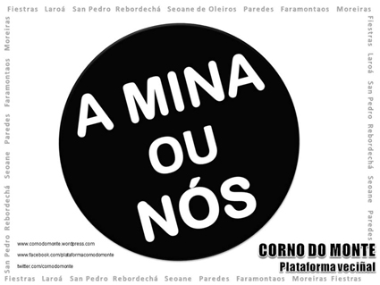 O SLG apoia a manifestación en Xinzo contra a mina de feldespato e secundou a concentración da veciñanza de Corcoesto diante do Parlamento