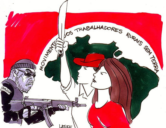 O Sindicato Labrego Galego condena as accións represivas perpetradas pola policía contra os Sem Terra do Brasil