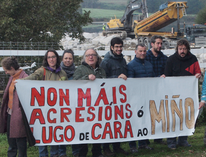 O SLG solidarízase coas persoas denunciad@s por INCA e apoia as accións convocadas por Lugo de cara ao Miño