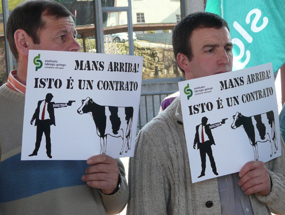 A ministra de Agricultura avala a extorsión das industrias lácteas ao culpar ás granxas da crise do sector