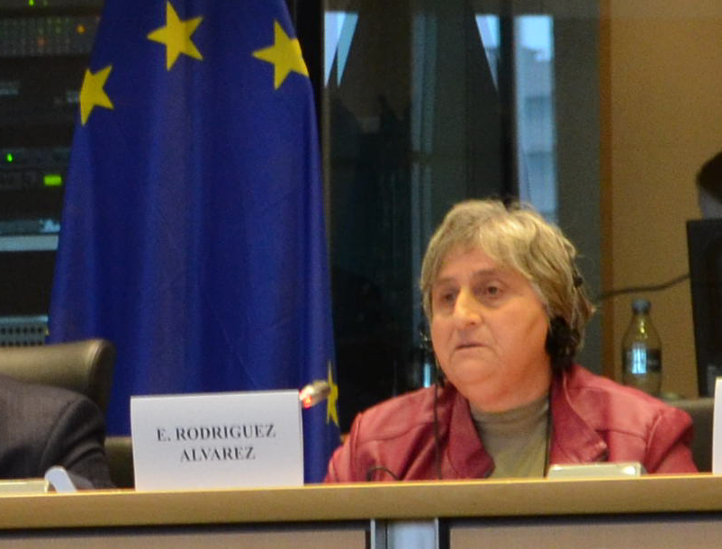 A vocal do SLG no Craega, Elia Rodríguez, intervén como experta na Comisión de Agricultura e Desenvolvemento Rural do Parlamento Europeo invitada por AGE