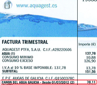 As facturas demostran que Medio Ambiente minte cando di que non se lle cobra o canon da auga ás explotacións