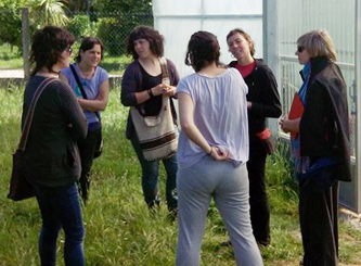 Un grupo de labregas vascas na Galiza para coñecer a agricultura desenvolvida por mulleres no noso país