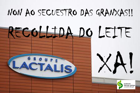 Lactalis volta secuestrar as granxas galegas e utilízaas como escudo para deixar o leite sen recoller
