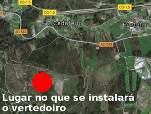 Un vertedoiro de refugallos industriais en Lousame ameaza unha ducia de granxas e un centenar de empregos