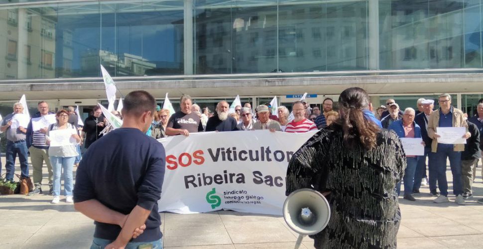 Ata que haxa medidas reais de apoio, as viticultoras e viticultores da Ribeira Sacra seguirán en pé de loita