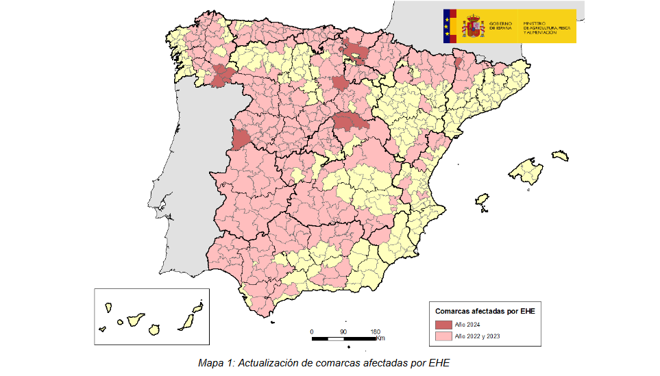 Alertamos do aumento de animais enfermos por mor da Enfermidade Hemorráxica Epizoótica (EHE)