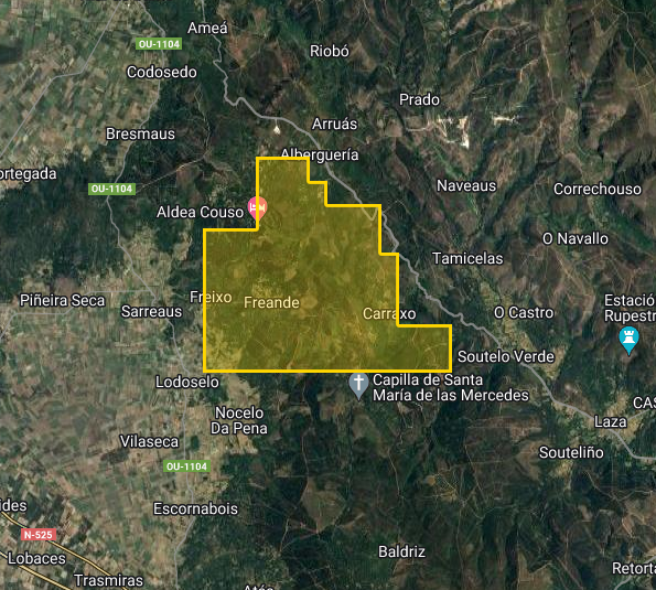 Pedimos a paralización da solicitude de permisos de investigación mineira Novo Frixo, Novo Cima e Novo Arboim (Ourense)