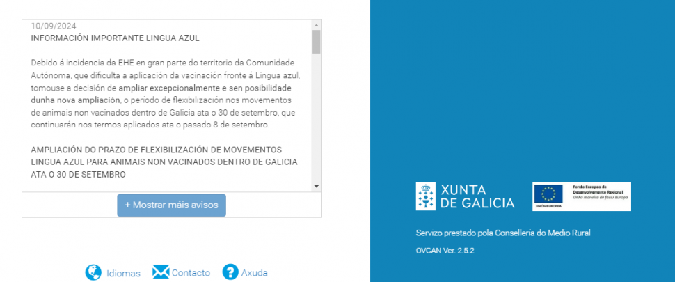 O SLG insiste na urxencia de  adoptar medidas de apoio fronte a Enfermidade Hemorráxica Epizoótica