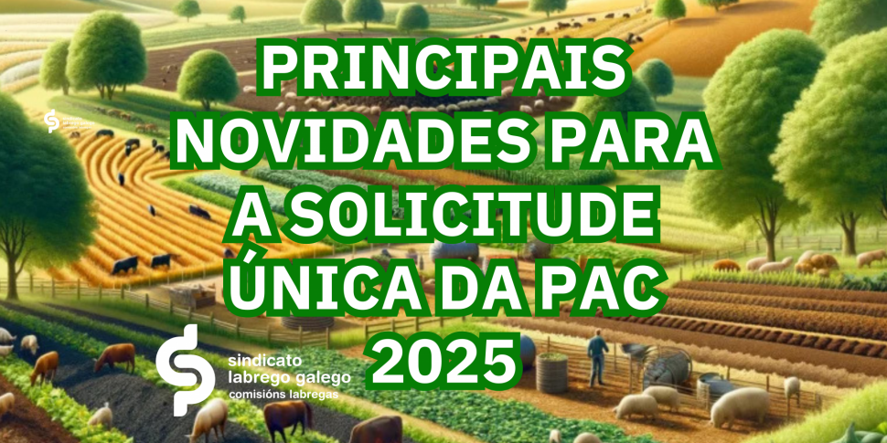 O SLG recolle nun díptico as principais novidades para a solicitude única da PAC do ano 2025