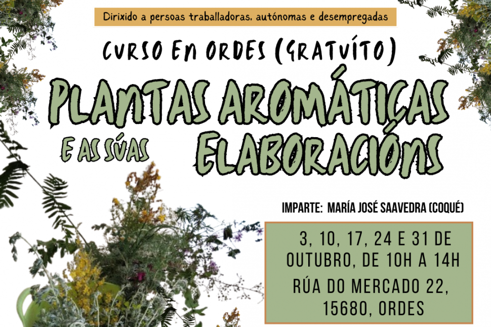 Curso de Plantas aromáticas e as súas elaboracións (Ordes) 🗓