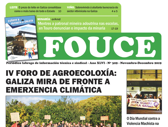 O Fouce 329 vén cun suplemento especial dedicado integramente ao IV Foro Labrego de Agroecoloxía