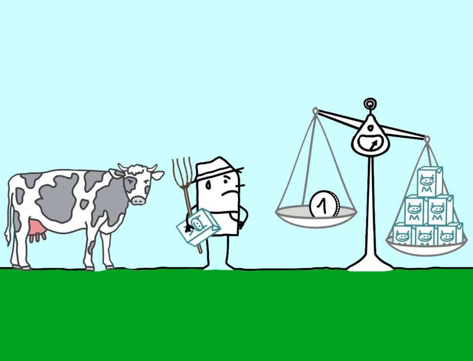 As granxas de leite galegas perderon 160 millóns de euros en 2019 por vender por baixo dos custes de produción