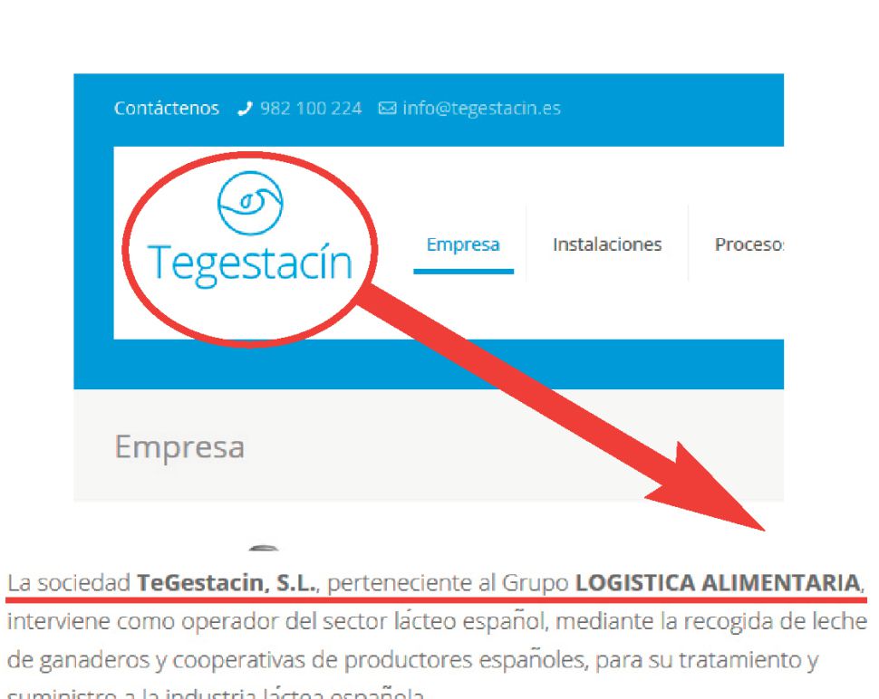 O Sindicato Labrego denuncia impagos de leite por parte de Logística Alimentaria a través da empresa TeGestacín SL