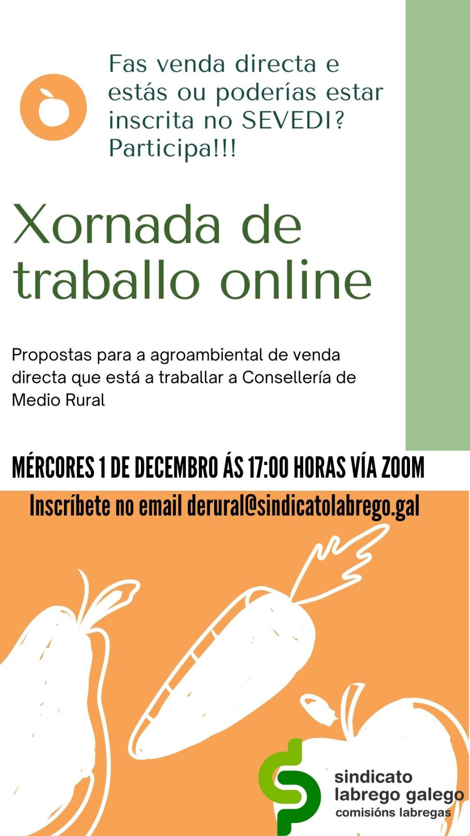 Xornada de traballo para facer propostas á liña de agroambientais para a venda directa