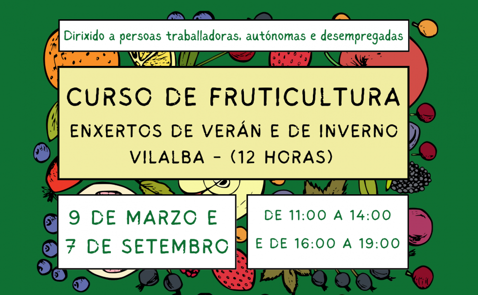 Curso de Fruticultura – Enxertos de verán e de inverno 🗓