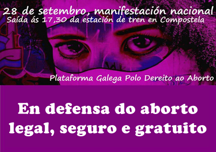 O SLG apoia a manifestación convocada pola Plataforma Galega polo Dereito ao Aborto este sábado en Compostela