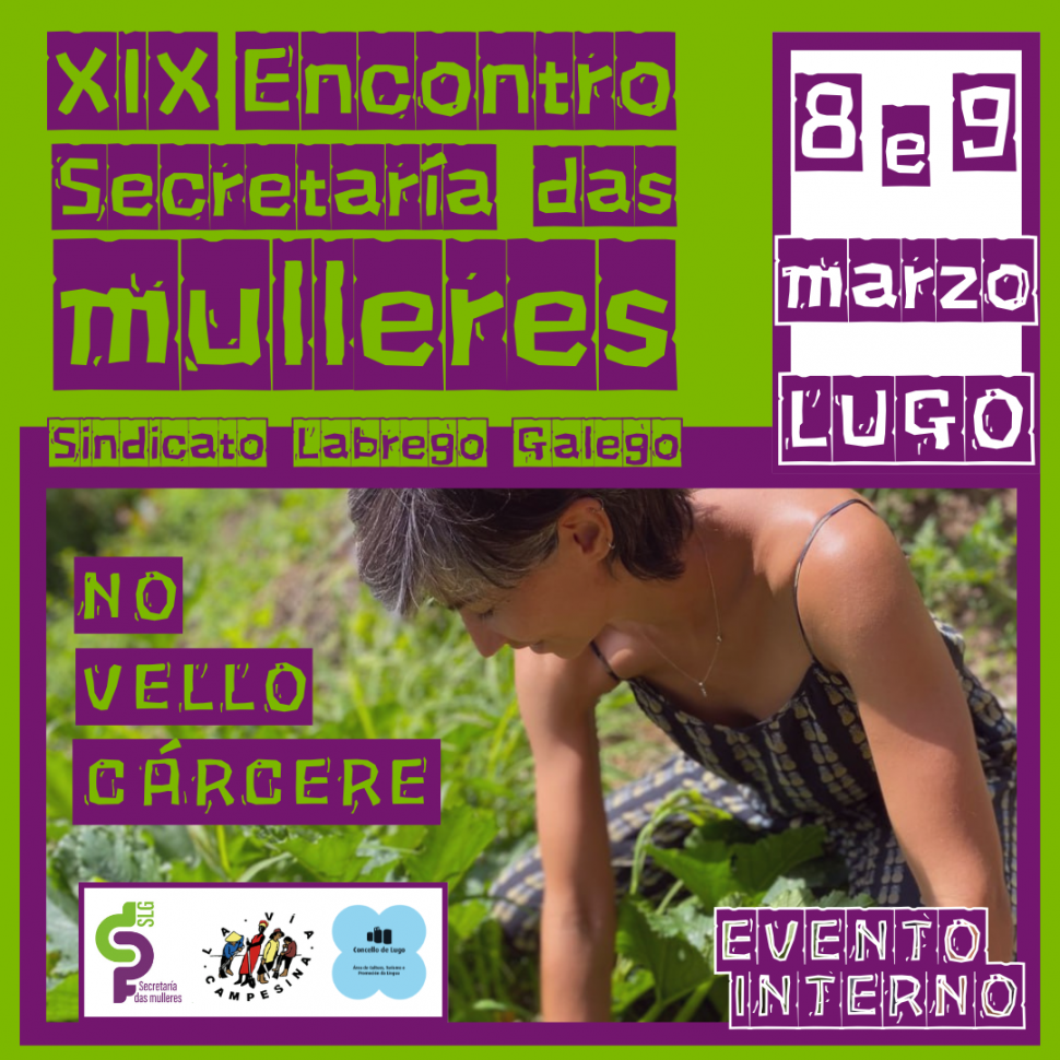 XIX Encontro da Secretaría das Mulleres do SLG, 8 e 9 de marzo no Vello Cárcere de Lugo